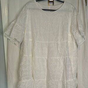 White lace Dress